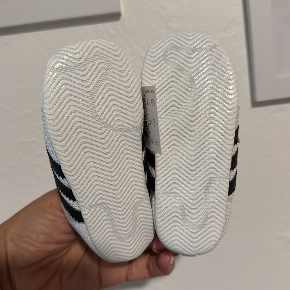 Adidas Kids White and Black Sneakers - Picture 3 of 3